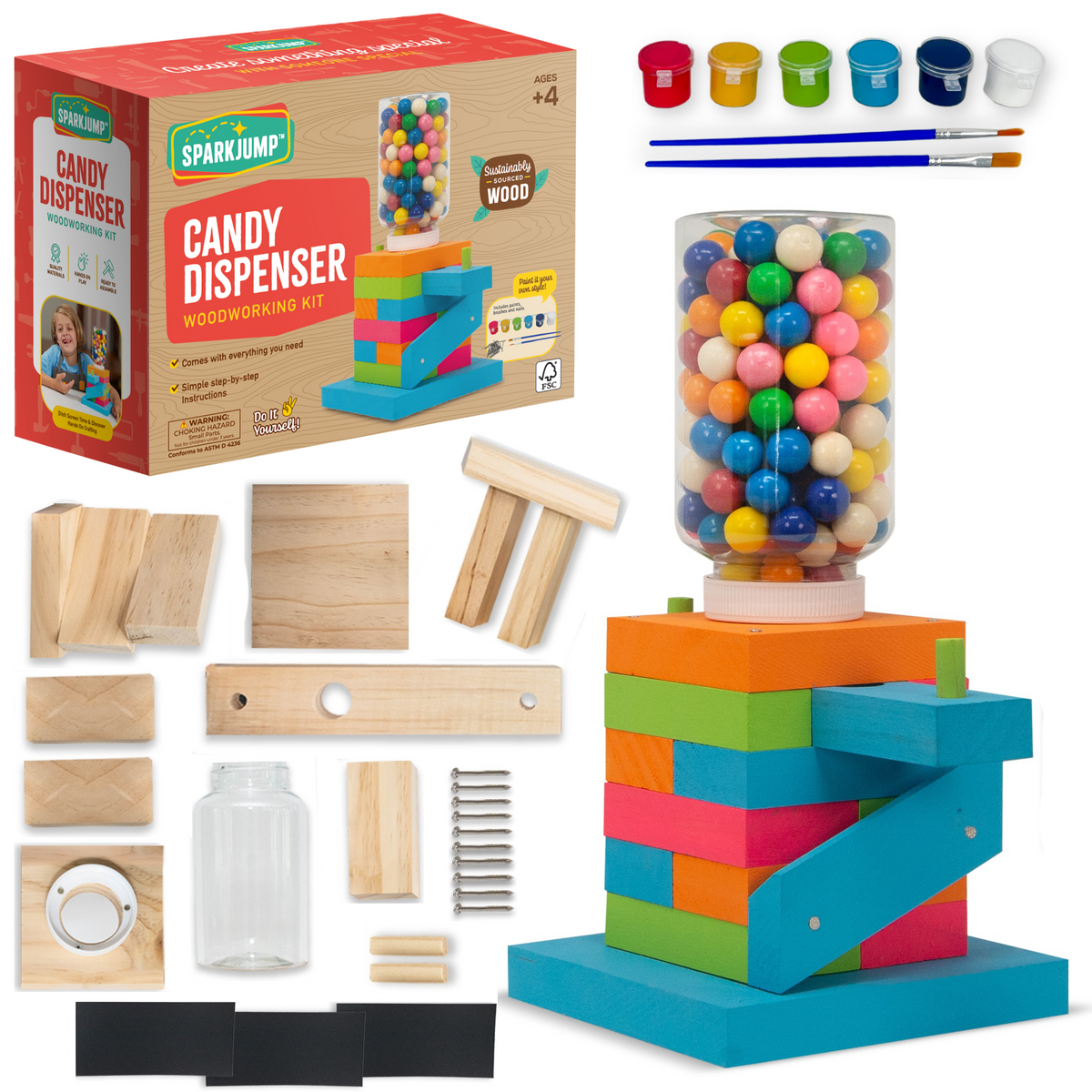 Build & Paint Candy Dispenser Maker Kit